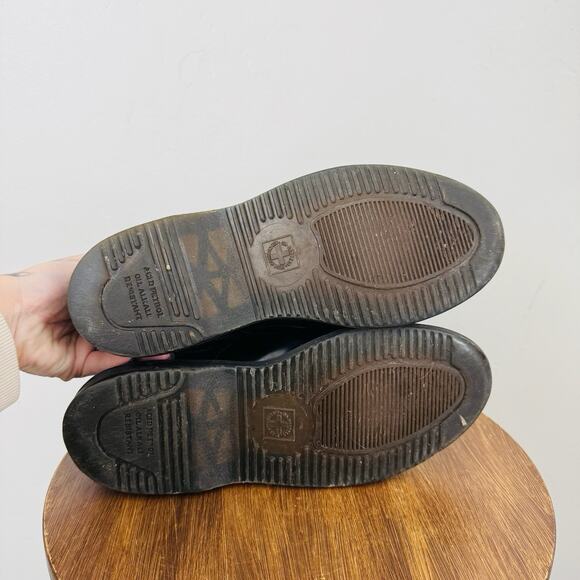 Dr Martens Aimelya Black And White Leather Chelsea Boots Women’s Size 7 - Picture 8 of 12